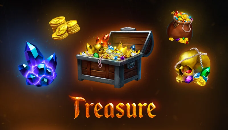 160 Fantasy Icons: treasure and jewelry artwork