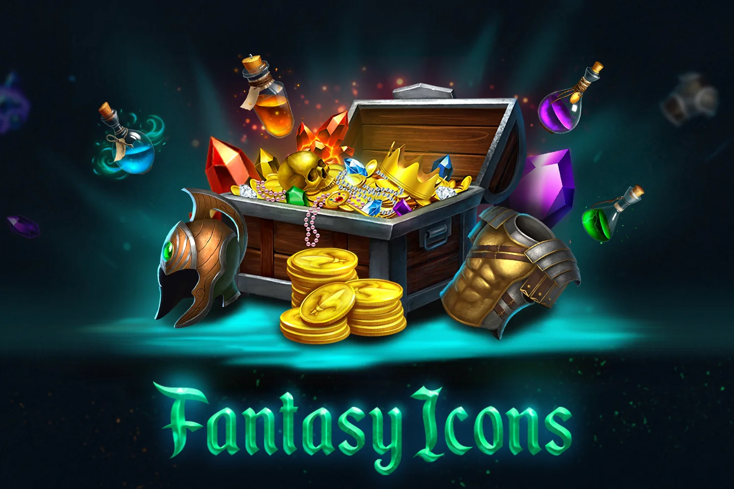 160 Fantasy Icons — product artwork