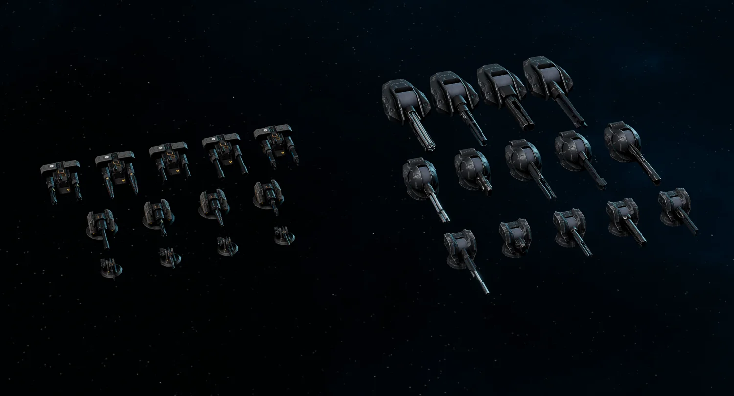 Battleships 2: weapon turret collection