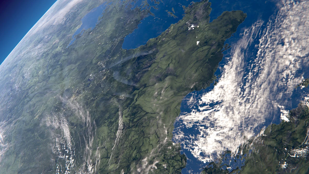Planets 8K Textures: coastlines and cloud layers