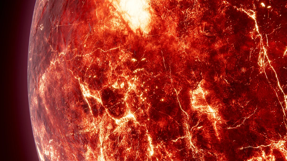 Planets 8K Textures: close-up of a star surface
